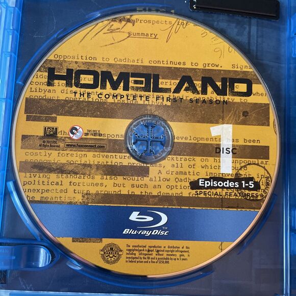 Homeland: The Complete First Season (Blu-ray, 2012, 3-Disc Set) Claire Danes - Picture 6 of 14